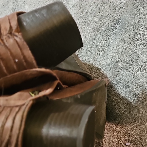 Womens Brown Ankle Boots Size 11 - Picture 7 of 7